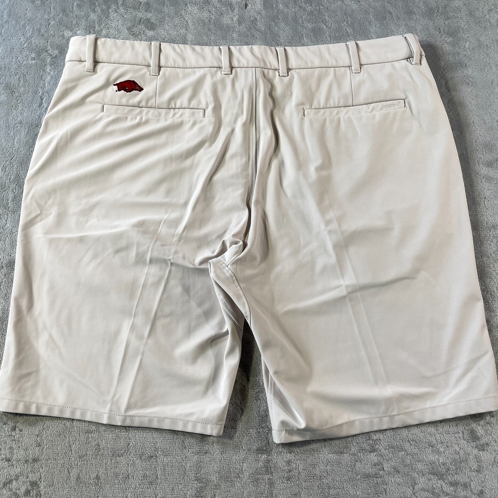 Arkansas Razorback Johnnie O Shorts Men 38 Beige Prepformance Football‎ College - Picture 7 of 10
